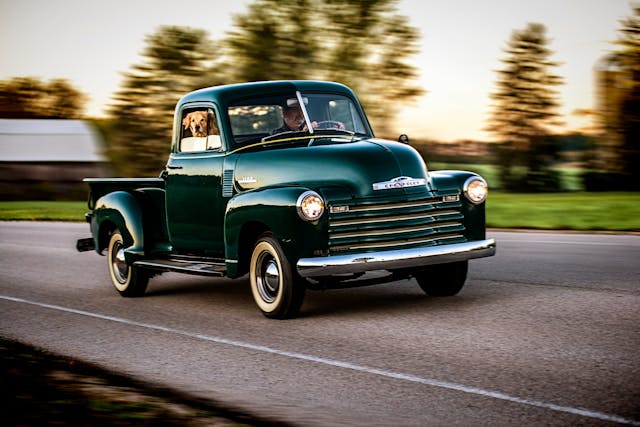 Vintage Truck Dog High Res