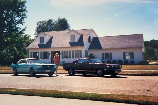 Whitmire Mustang with wife's 65 early 2000s