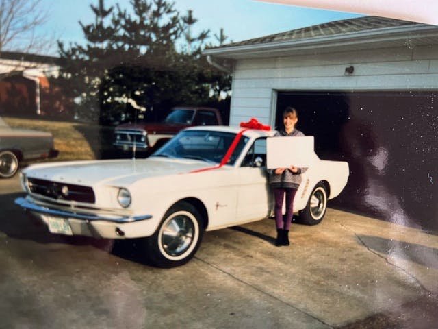 Whitmire youngest daughter and her Mustang 1987