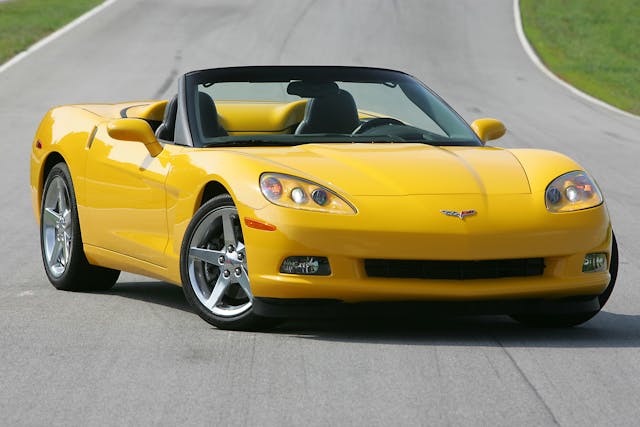 Yellow Chevrolet Corvette Convertible