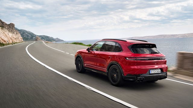 2025 Porsche Cayenne GTS SUV driving