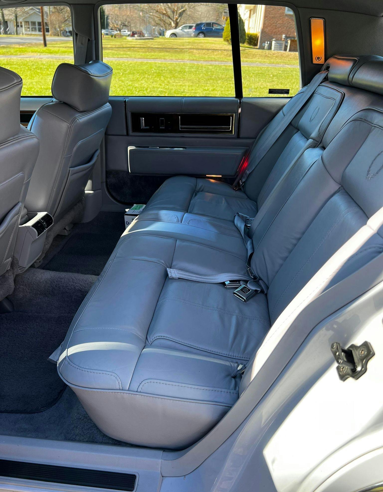 1991 Cadillac Sedan de Ville interior rear seats