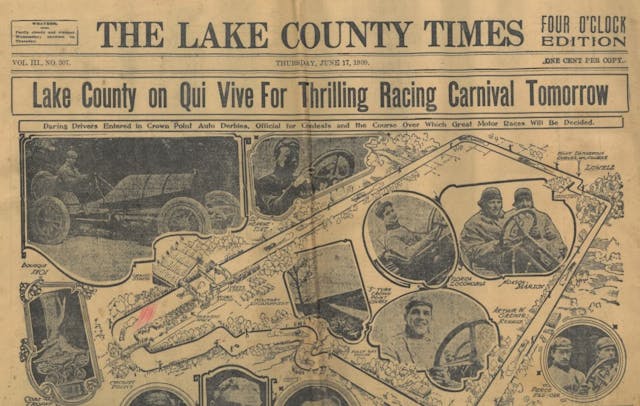 1909 Cobe Cup - Lake County Times ad