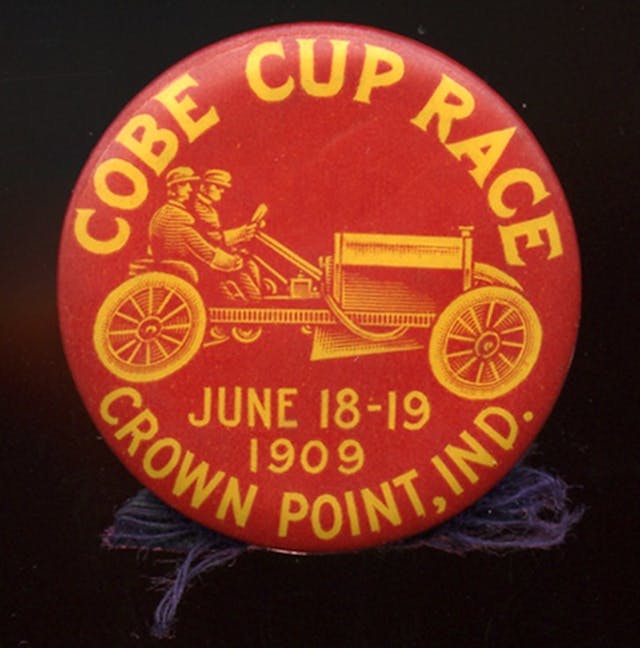 1909 Cobe Cup race pinback
