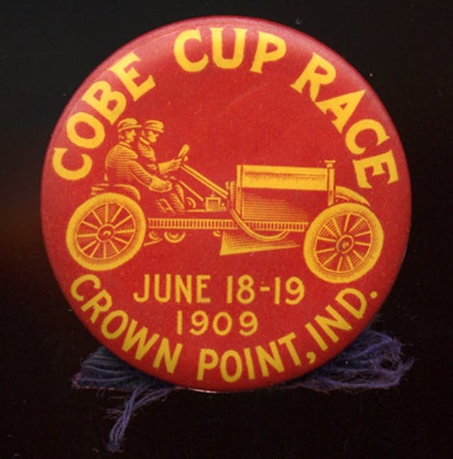 1909 Cobe Cup race pinback