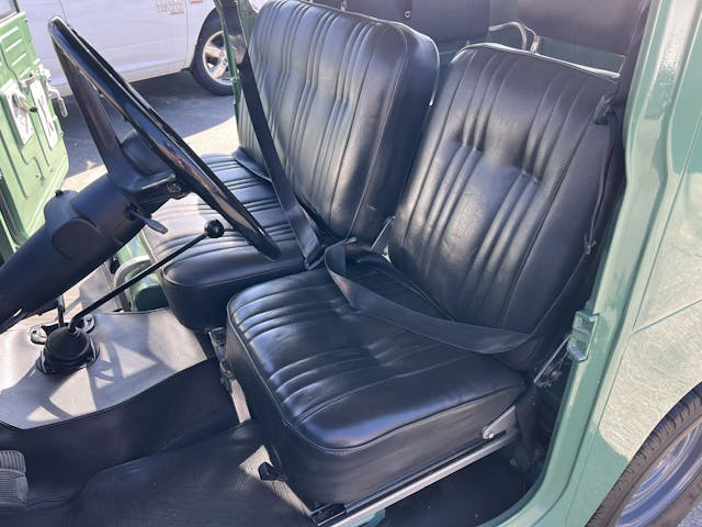 1974 Toyota Land Cruiser FJ40 interior front seats