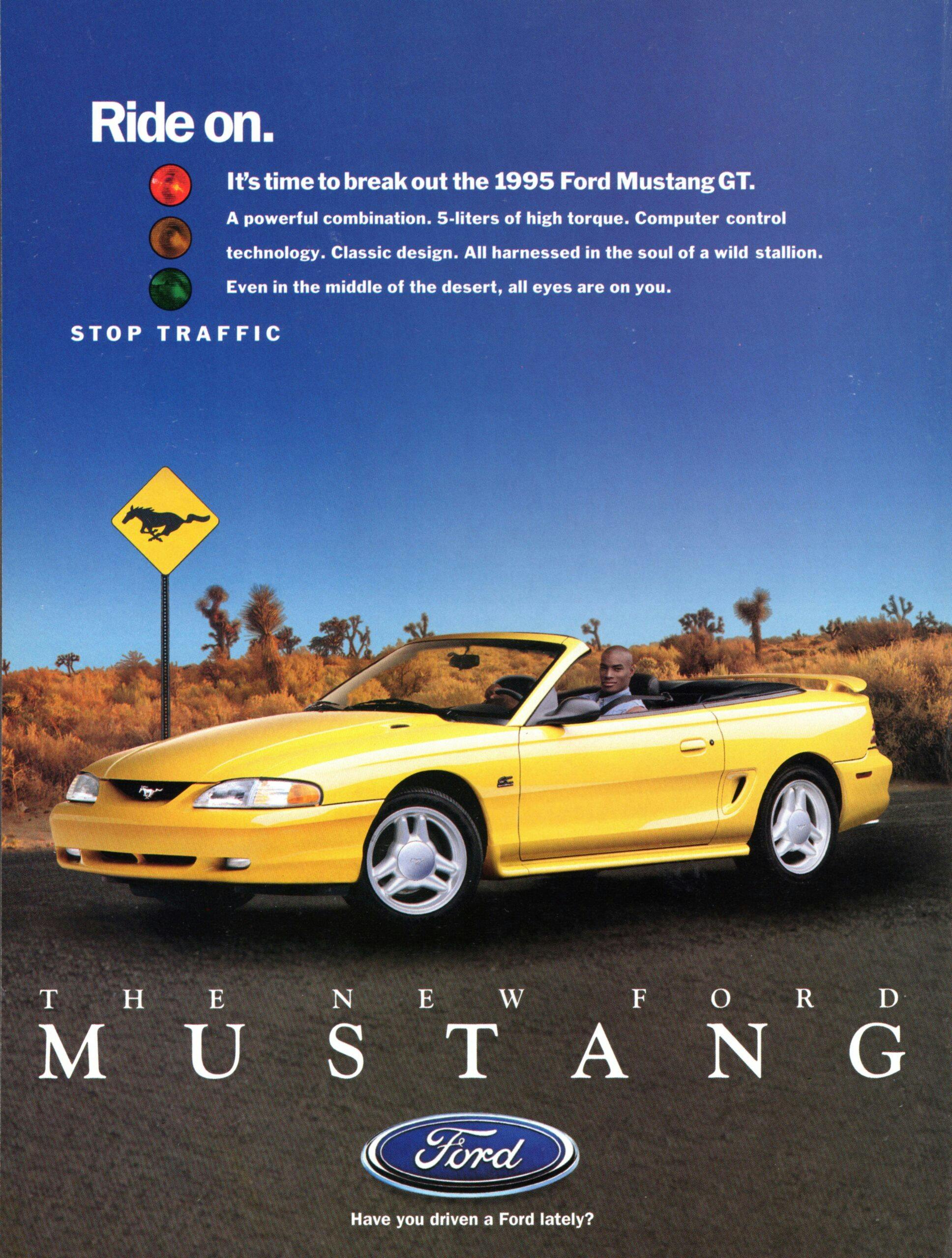 1995 Ford Mustang GT Convertible ad