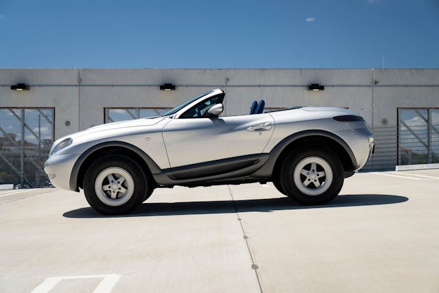1996 Heuliez Intruder exterior side profile top off at parking garage