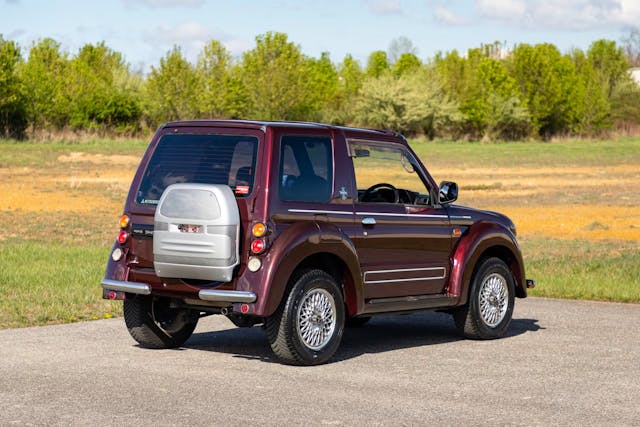 1998 Mitsubishi Pajero Jr. Flying Pug exterior rear three quarter