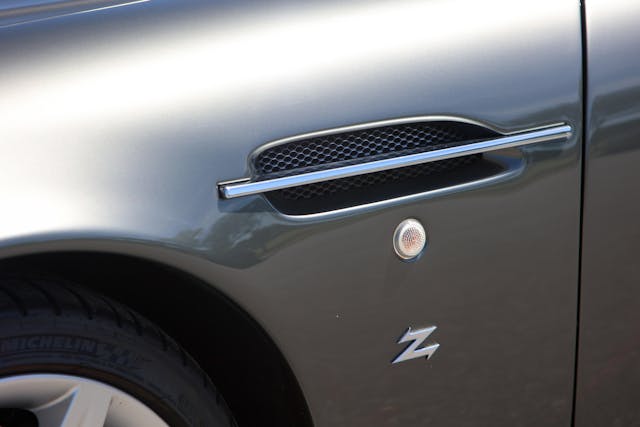 2003 Aston Martin DB7 Zagato badge close up