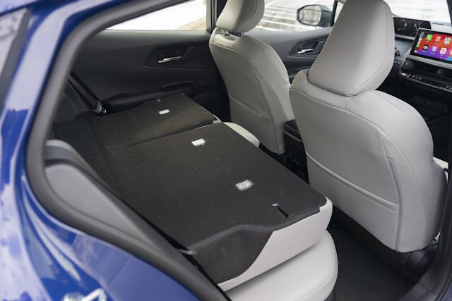2024 Toyota Prius Limited AWD interior rear seats folded down