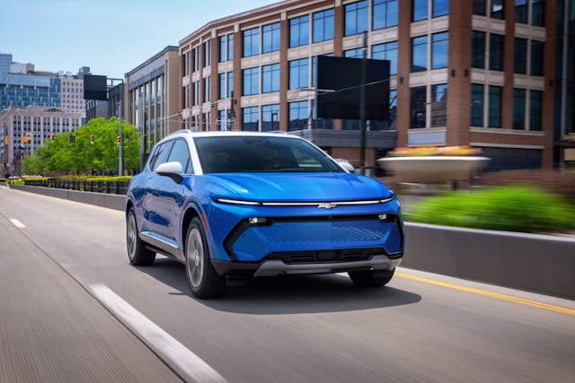 2024 Chevrolet Equinox EV 3LT front three quarter