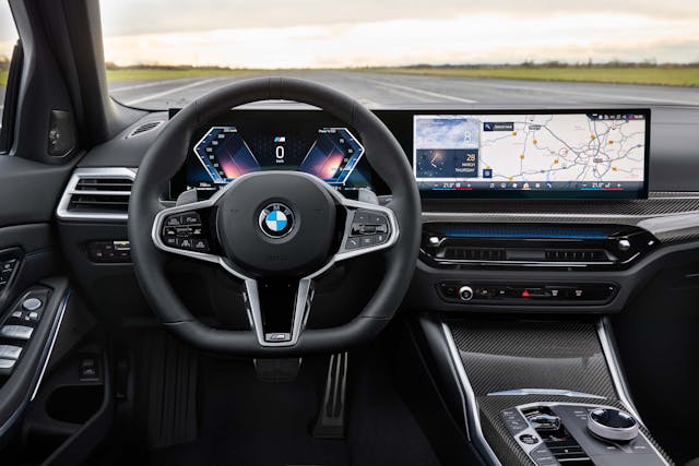 2025 BMW 3 Series interior driver's POV