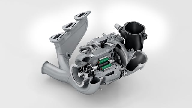 2025 Porsche 911 Carrera GTS electronic turbocharger detail