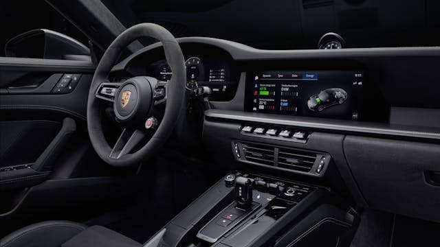 2025 Porsche 911 Carrera GTS Coupe interior black center dashboard area