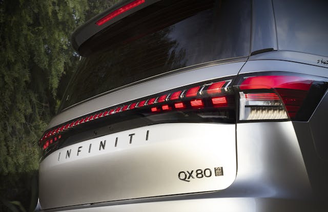 Infiniti QX80 rear emblem badges