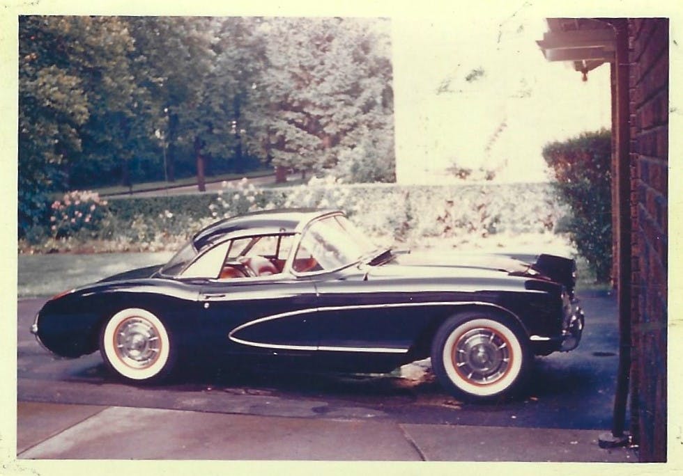 1957 Corvette original condition side view