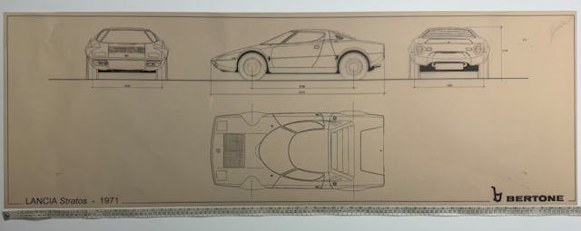 Bertone Blueprints Drawings