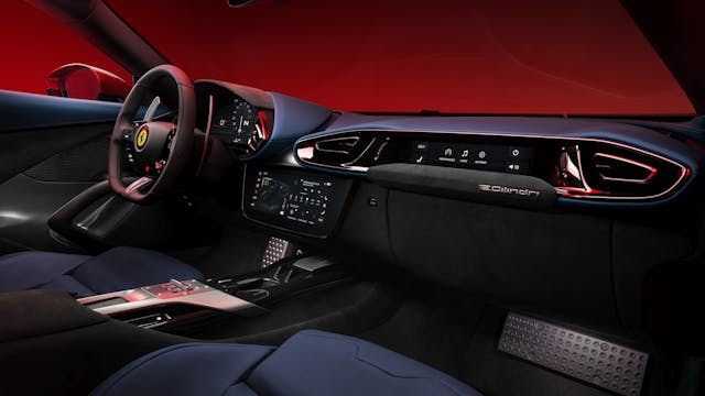 Ferrari V12 Cylindri interior passenger side dash