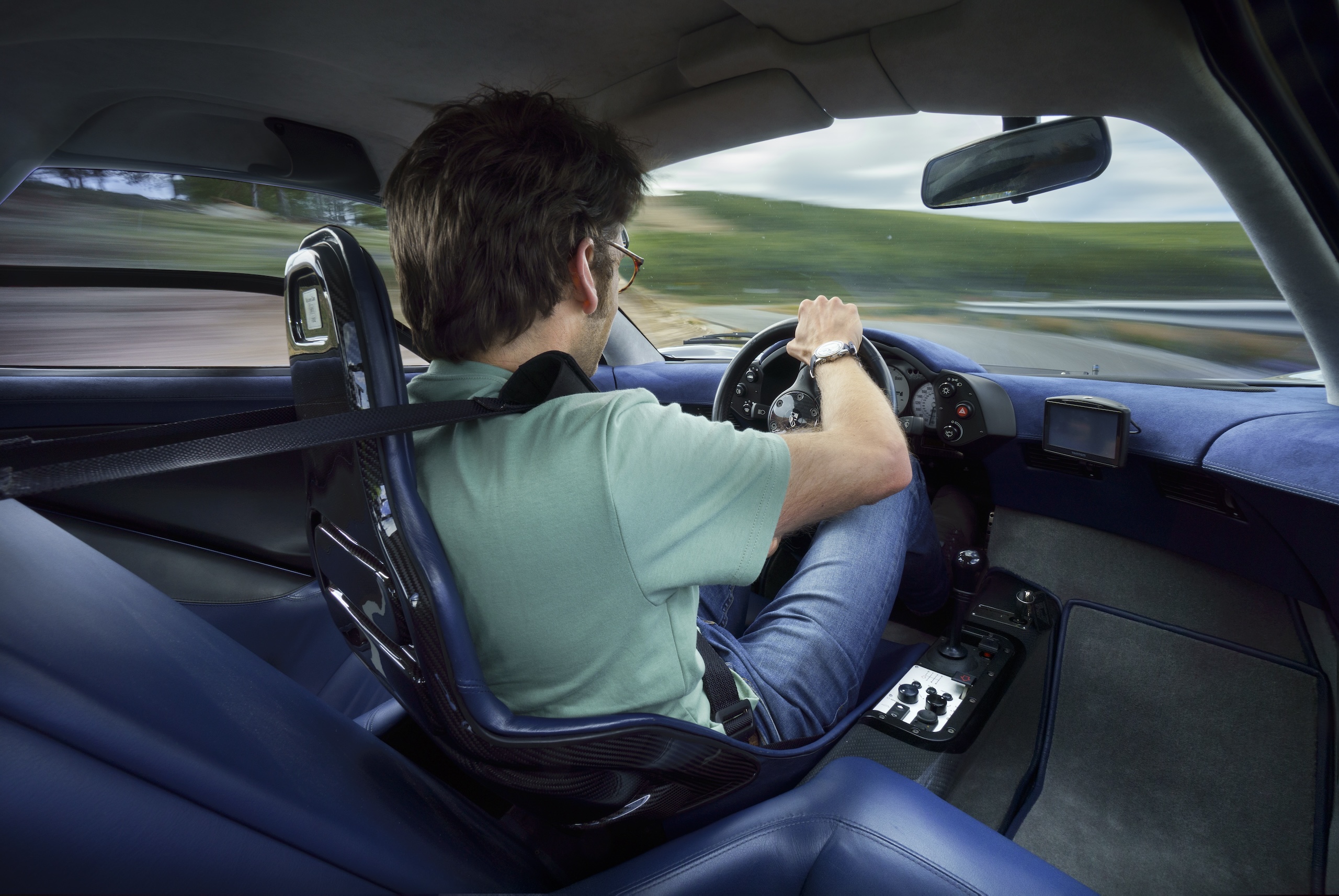 McLaren F1 interior cockpit action