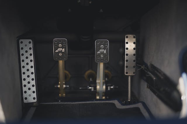 McLaren F1 interior foot pedals