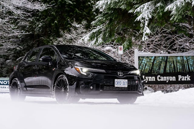 GM Corolla black front three quarter
