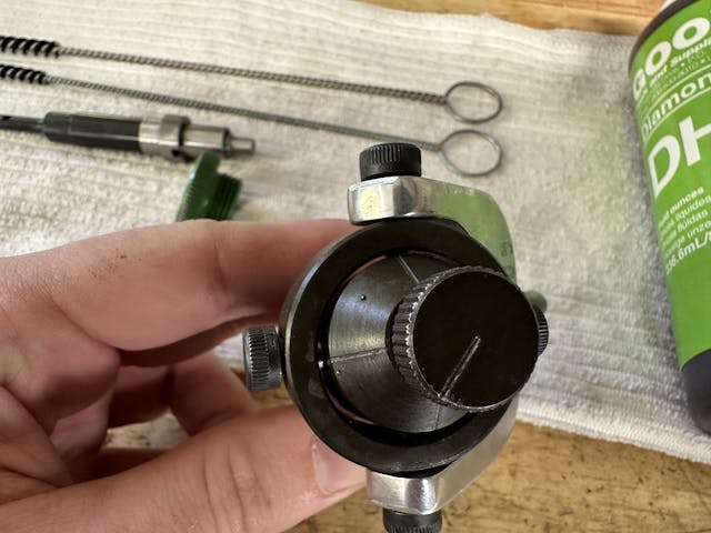 Goodson diamond hone mandrel adjustment knob