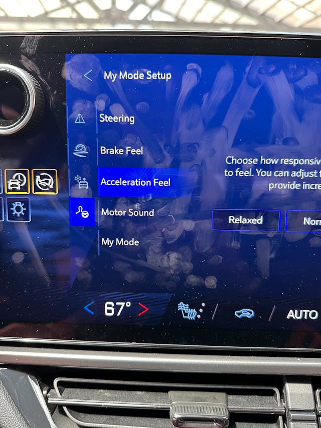 2024 Chevrolet Equinox EV touchscreen smudges