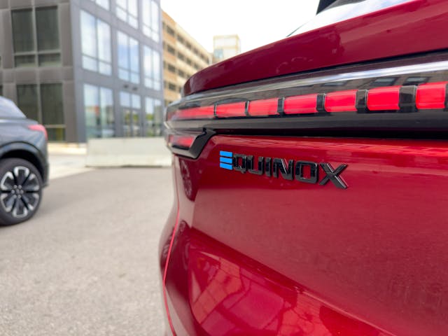 2024 Chevrolet Equinox EV RS rear logo