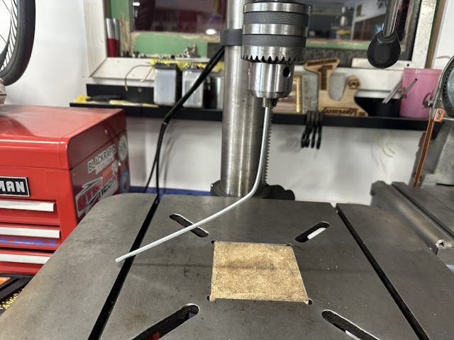 rod to level drill press table