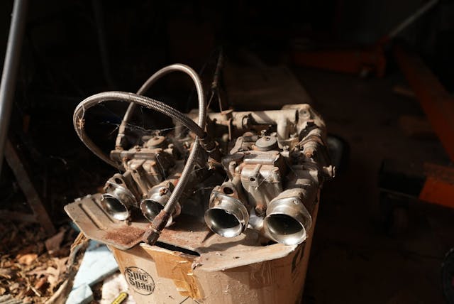 Linda Sharp Datsun engine parts