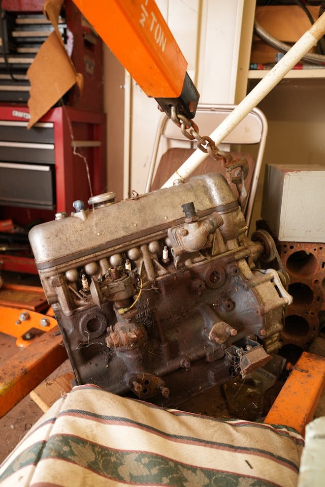 Linda Sharp Datsun engine