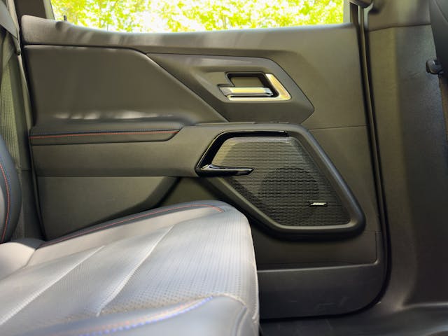 2024 Chevrolet Silverado EV First Edition RST rear speaker door