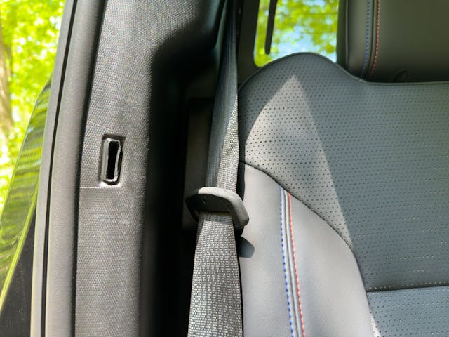 2024 Chevrolet Silverado EV First Edition RST rear seat belt slot
