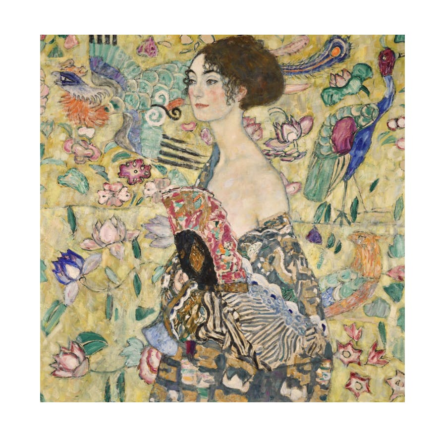 Dame mit Fächer (Lady with a Fan) Gustav Klimt