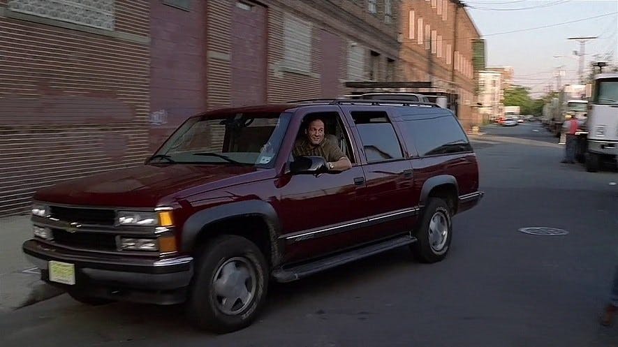 The Sopranos 1999 Chevrolet Suburban Tony Driving front three quarter