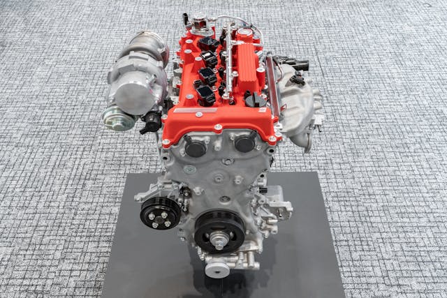 2.0L in-line 4-cylinder engine front in development by Toyota Motor Corporation