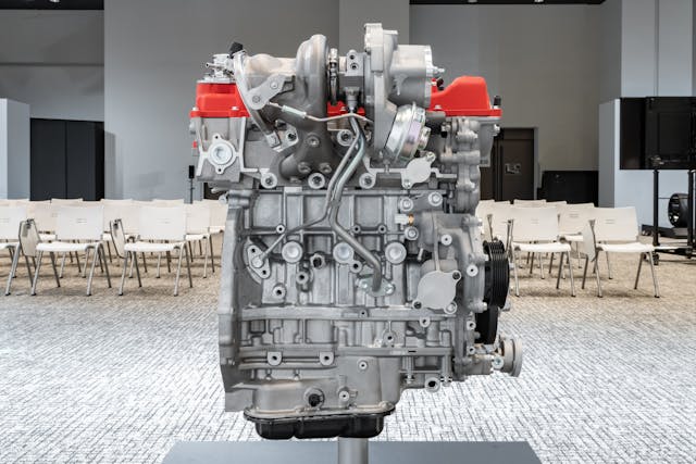 2.0L in-line 4-cylinder engine side in development by Toyota Motor Corporation