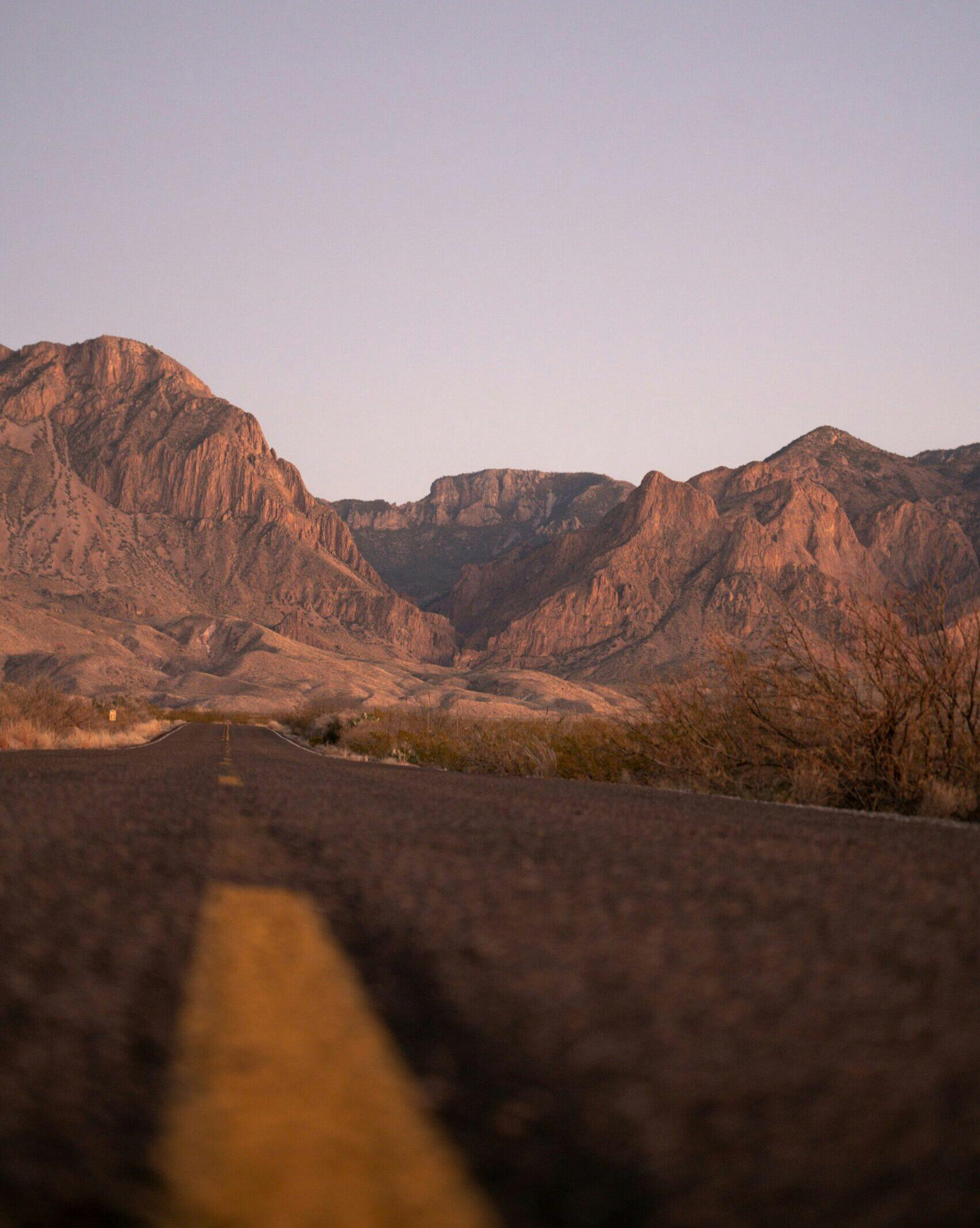 Texas Road Big Bend Park