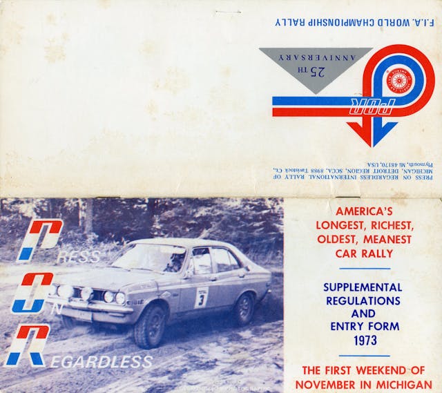 1973 POR WRC race brochure