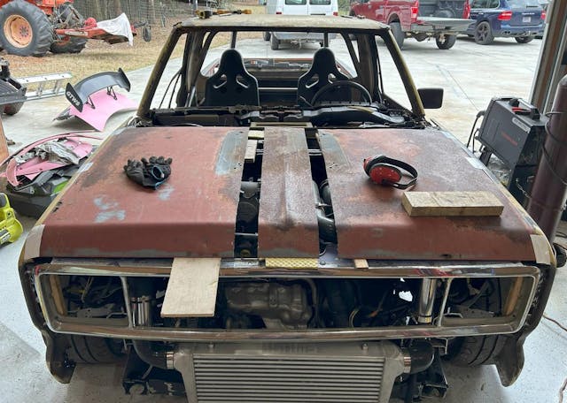 widened hood ford ranger body on taurus