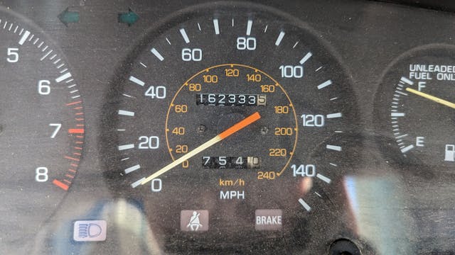1987 Toyota Supra Turbo dash speedometer