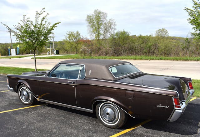 1970 Lincoln Continental Mark III exterior rear three quarter