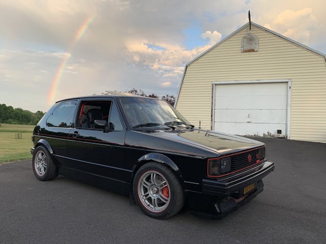 1983 VW GTI front 3/4 rainbow