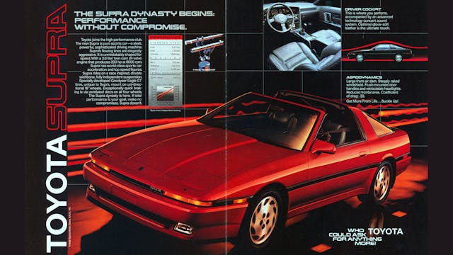 1987 Toyota Supra Turbo ad spread