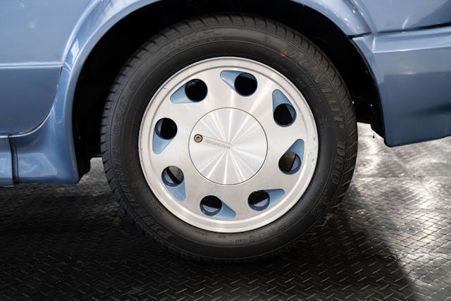 1989 Volkswagen Best Seller Wolfsburg Limited Edition Cabriolet wheel and tire detail