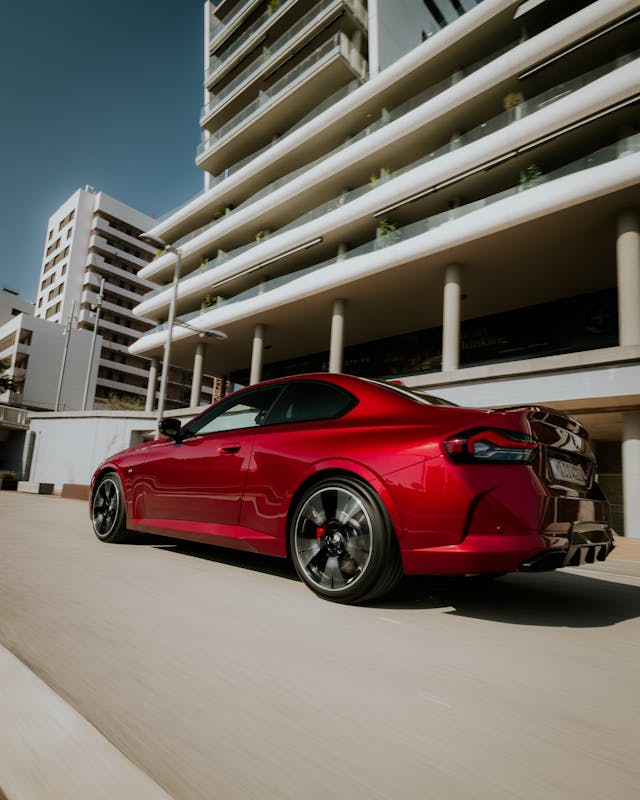 2025 BMW 2 Series Coupe rear three quarter