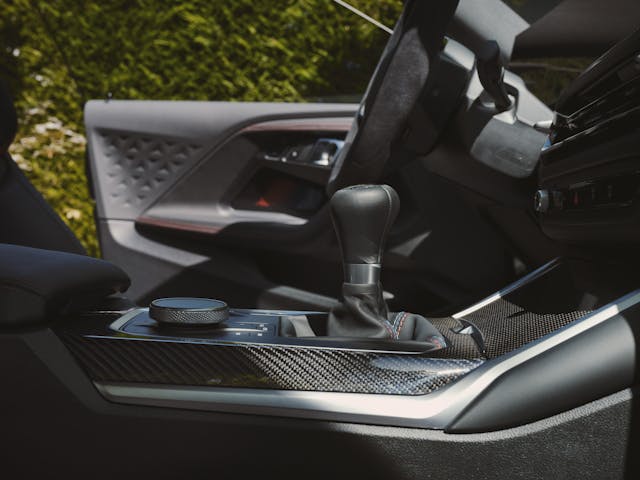 2025 BMW M2 interior shifter side view