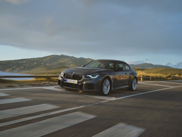 2025 BMW M2 front three quarter action