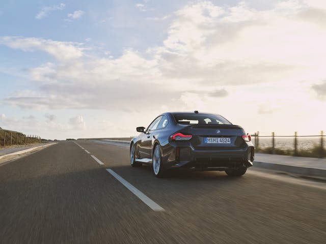 2025 BMW M2 rear three quarter
